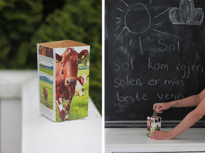 METEOROLOGISK INSTITUTT: Aldri så galt at det ikke er godt for noe, bruk regnværet til å lære bort litt enkel mattematikk. Lag en regnmåler av en melkekartong, sett den ut litt over bakken. Etterpå lar du barna måle dagens nedbør i centimeter med en linjal, så ber du dem regne om til millimeter.