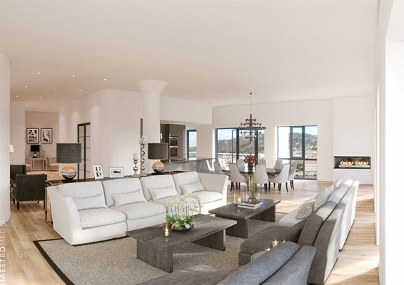 SLIK KAN DET BLI: Leilighetene er helt nye, men alle er planlagt med optimal planløsning og høy standard. FOTO: Privatmegleren