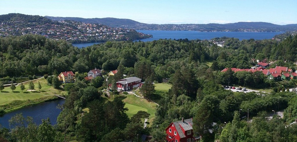 UTSIKT: Dette er utsikten fra penthouseleiligheten i Åsane. FOTO: Gravdal Bustadprosjekt AS